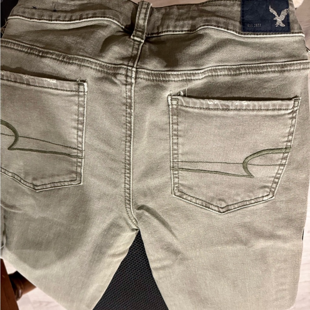 American Eagle Outfitters Green Skinny Jeans